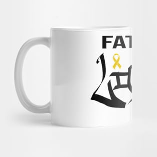 childhood cancer awareness father of a lion Mug